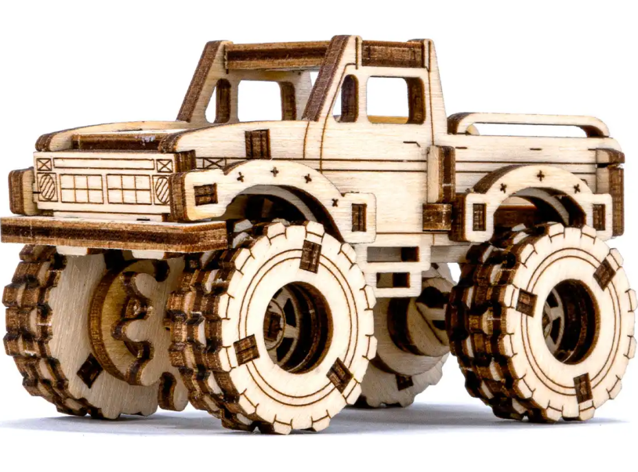 WOODEN CITY 3D puzzle Superfast Monster Truck 4