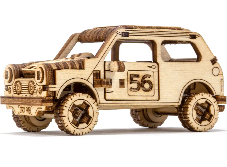WOODEN CITY 3D puzzle Superfast Rally Car 1