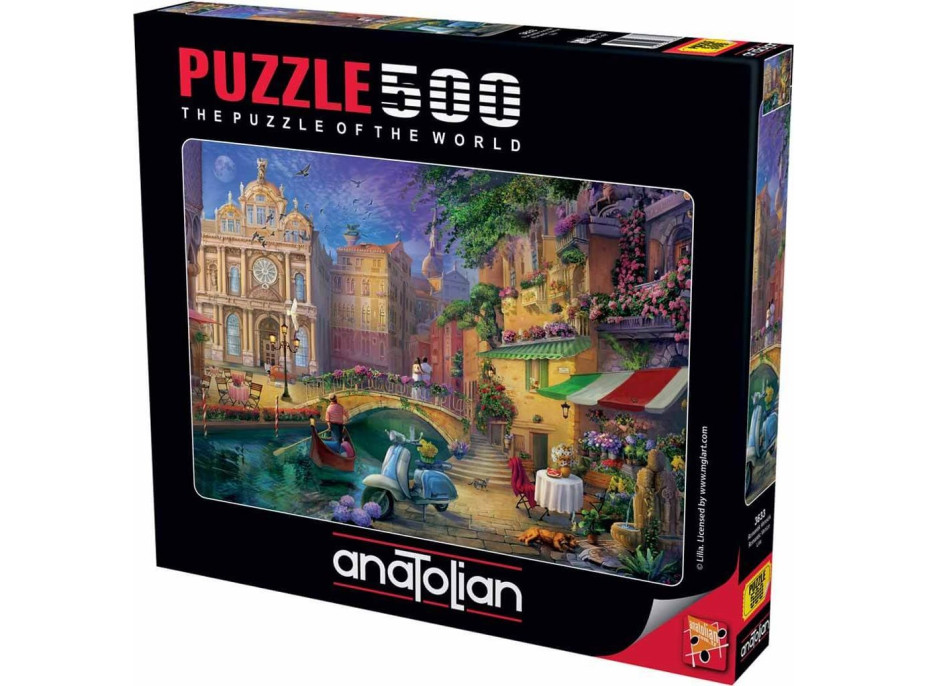 ANATOLIAN Puzzle Romantické Benátky 500 dielikov