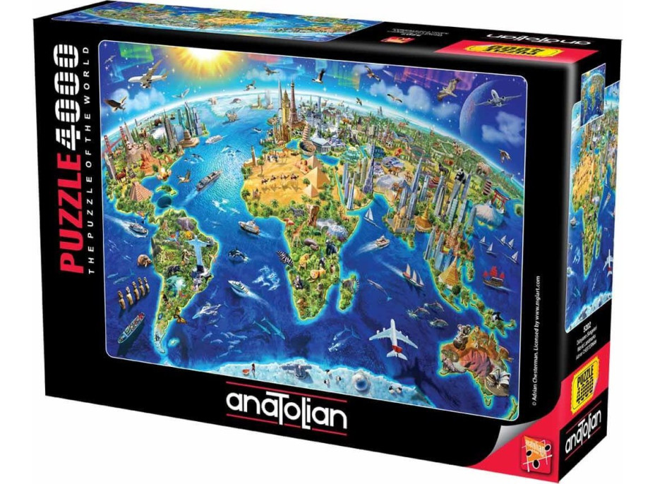 ANATOLIAN Puzzle Pamiatky sveta 4000 dielikov