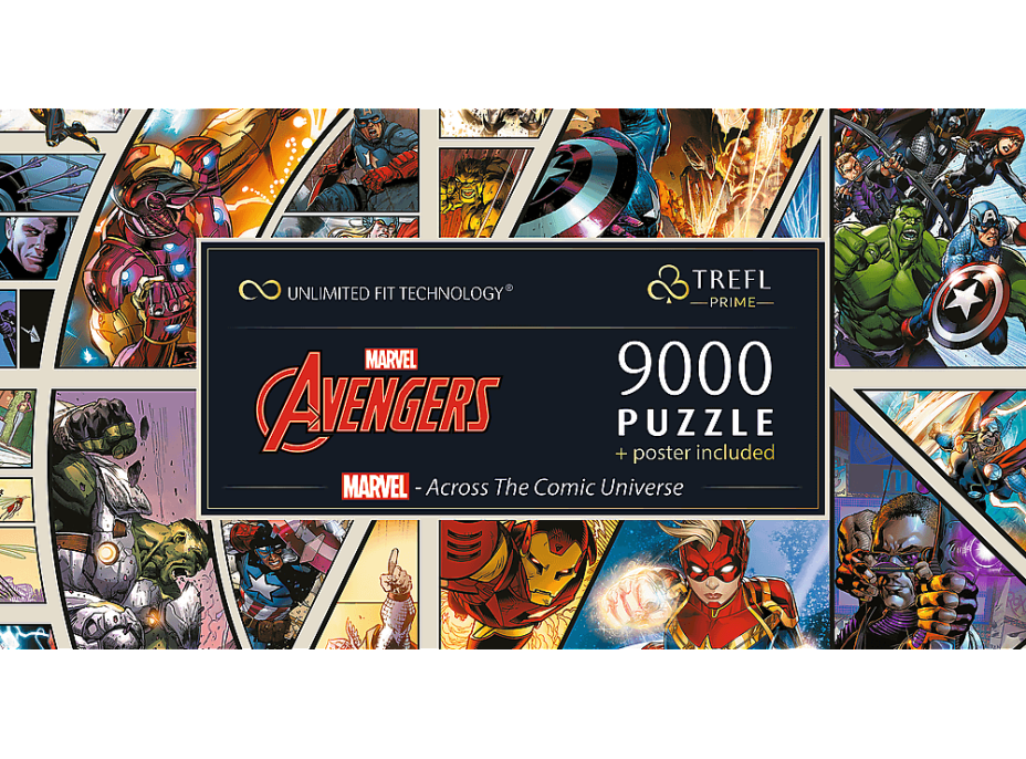 TREFL Puzzle UFT Marvel Avengers: Naprieč komiksovým vesmírom 9000 dielikov