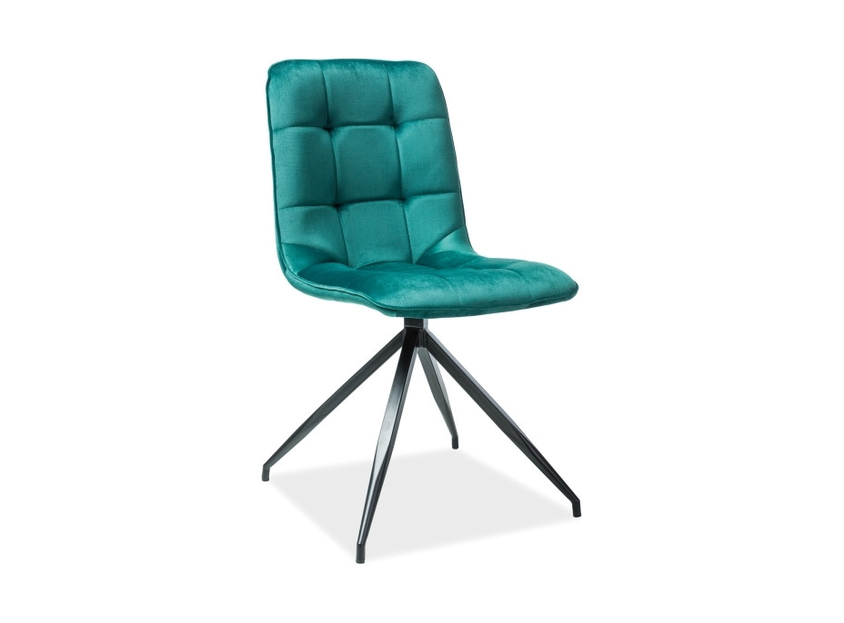 Jedálenská stolička TEXAS - čierna / zelená