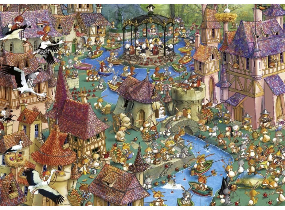 HEYE Puzzle Zajačikov 1000 dielikov