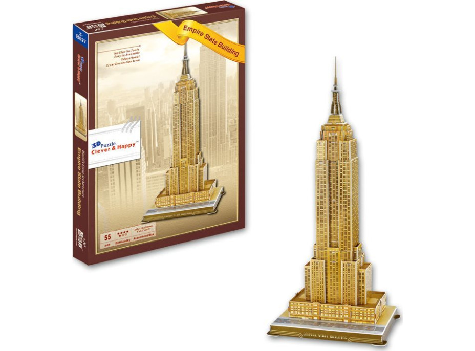 CLEVER&HAPPY 3D puzzle Empire State Building 55 dielikov