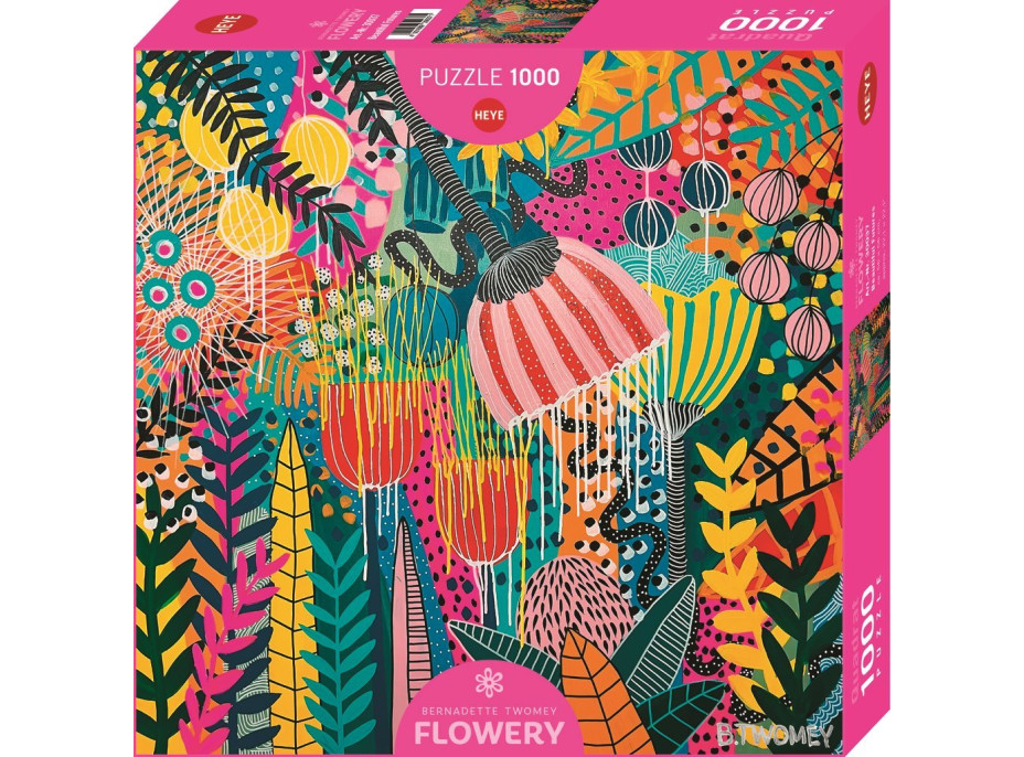 HEYE Štvorcové puzzle Flowery: Krásna budúcnosť 1000 dielikov