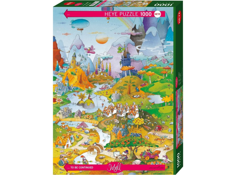 HEYE Puzzle Cartoon Classics: Idylka pri jazere 1000 dielikov