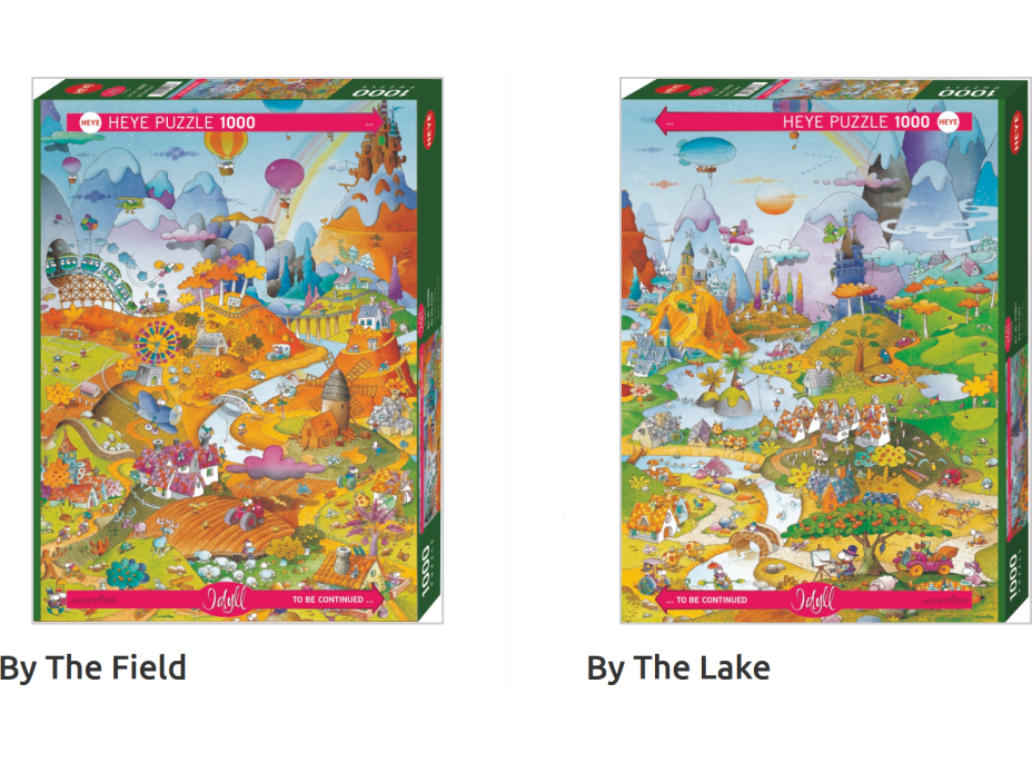 HEYE Puzzle Cartoon Classics: Idylka pri jazere 1000 dielikov