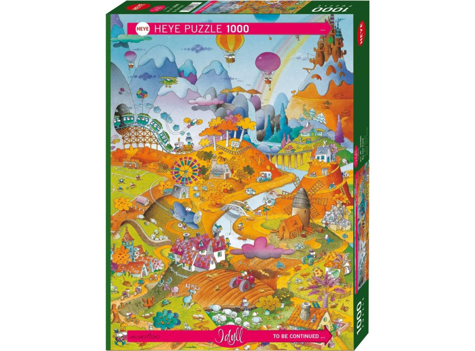 HEYE Puzzle Cartoon Classics: Idylka pri poli 1000 dielikov