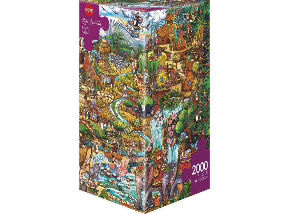 HEYE Puzzle Exotické safari 2000 dielikov