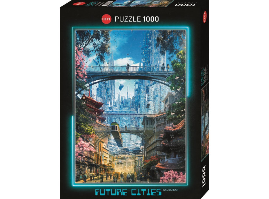 HEYE Puzzle Future Cities: Obchodný okrsok 1000 dielikov
