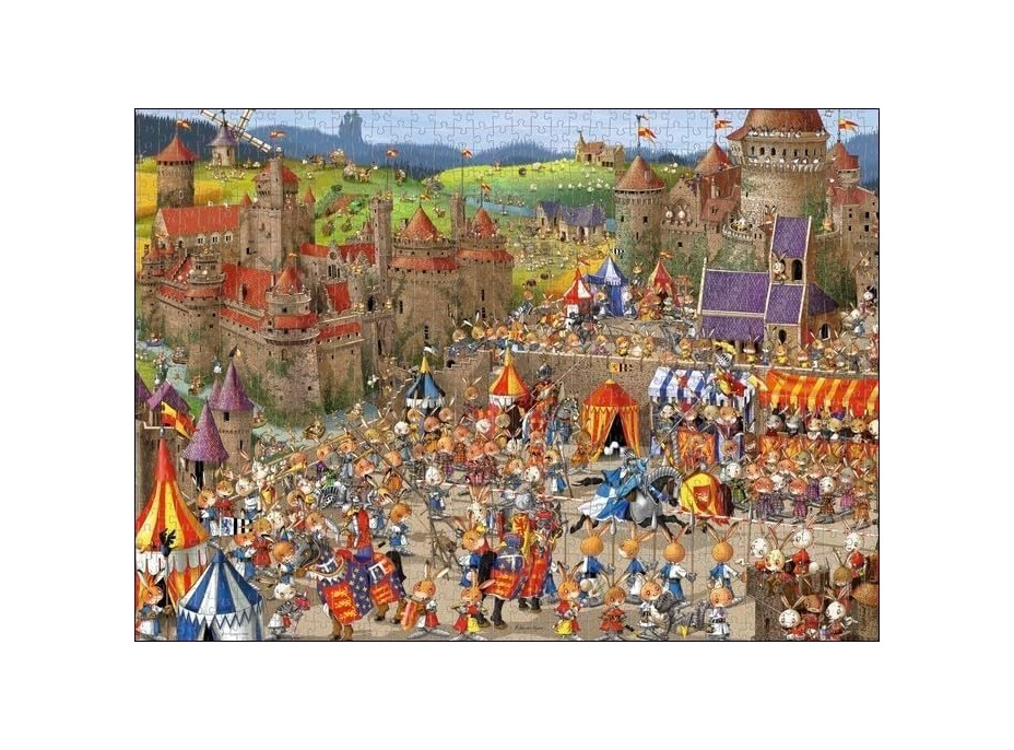 HEYE Puzzle Králičie bitky 1000 dielikov