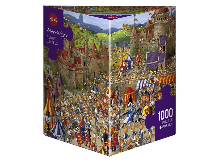 HEYE Puzzle Králičie bitky 1000 dielikov