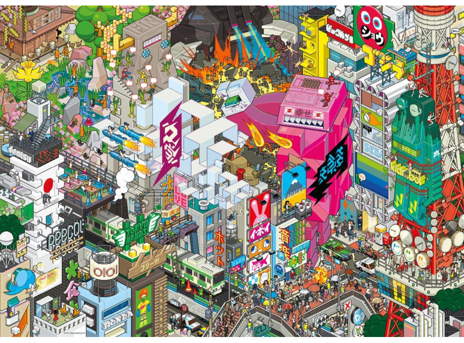 HEYE Puzzle Pixorama: Tokijské pátranie 1000 dielikov