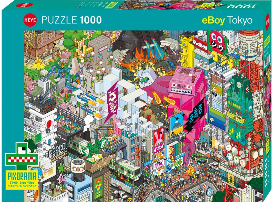 HEYE Puzzle Pixorama: Tokijské pátranie 1000 dielikov
