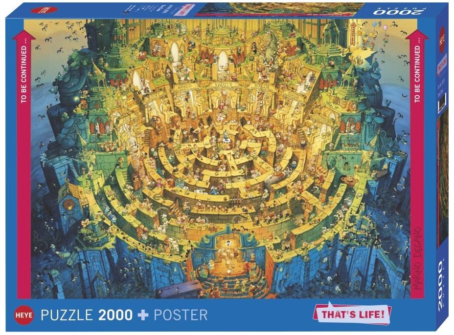 HEYE Puzzle That&#39;s Life: Hlboko 2000 dielikov