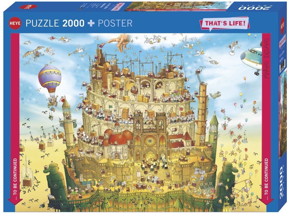 HEYE Puzzle That&#39;s Life: Vysoko 2000 dielikov