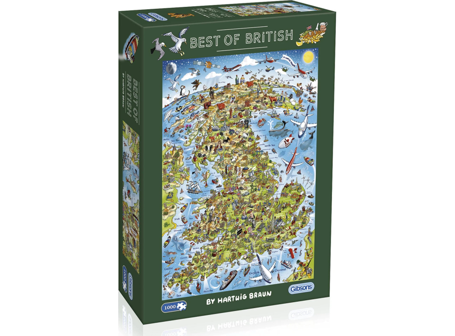 GIBSONS Puzzle To najlepšie z Británie 1000 dielikov