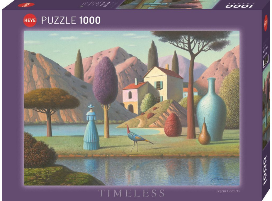 HEYE Puzzle Timeless: Dáma v modrom 1000 dielikov