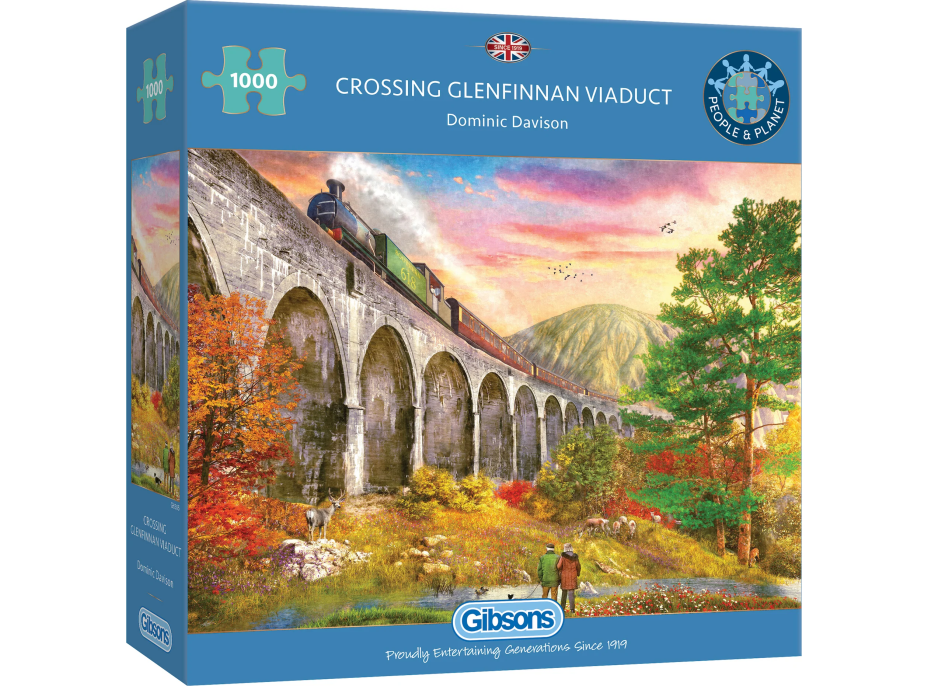 GIBSONS Puzzle Viadukt Glenfinnan 1000 dielikov