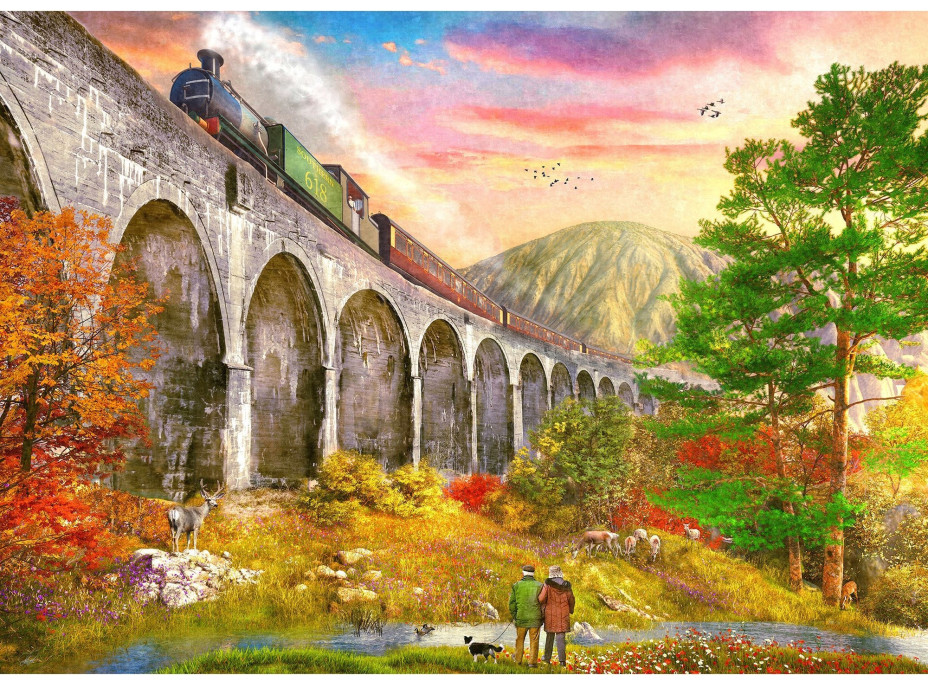 GIBSONS Puzzle Viadukt Glenfinnan 1000 dielikov