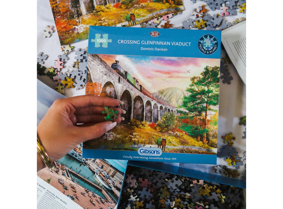 GIBSONS Puzzle Viadukt Glenfinnan 1000 dielikov