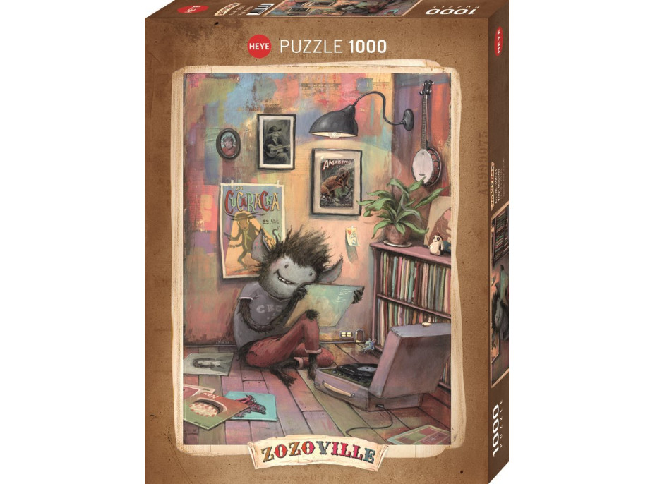 HEYE Puzzle Zozoville: Vynilová príšera 1000 dielikov