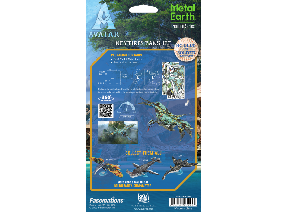 METAL EARTH 3D puzzle Premium Series: Avatar Neytiri&#39;s Banshee