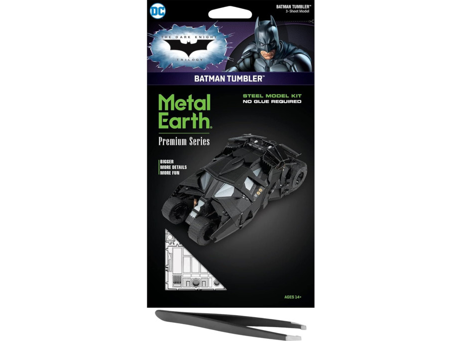 METAL EARTH 3D puzzle Premium Series: Batman, Tumbler