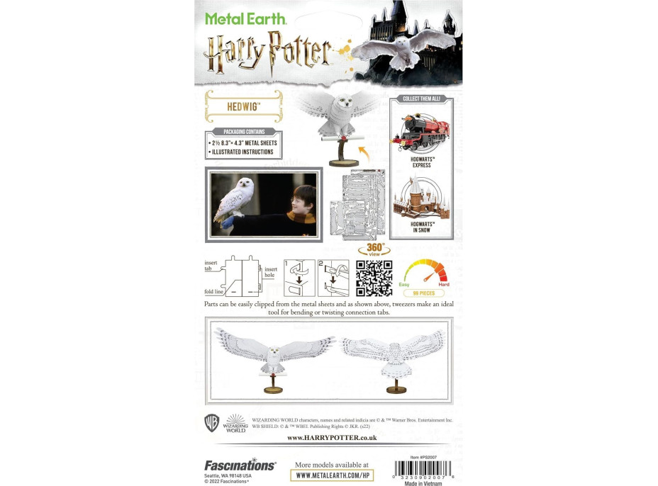 METAL EARTH 3D puzzle Premium Series: Harry Potter: Hedviga