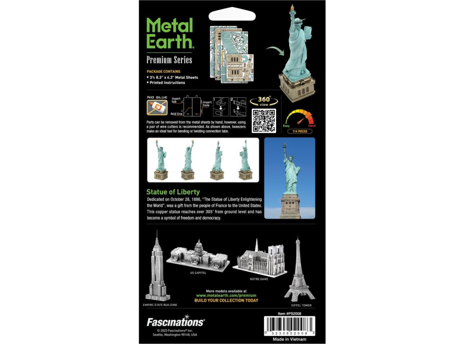 METAL EARTH 3D puzzle Premium Series: Socha slobody