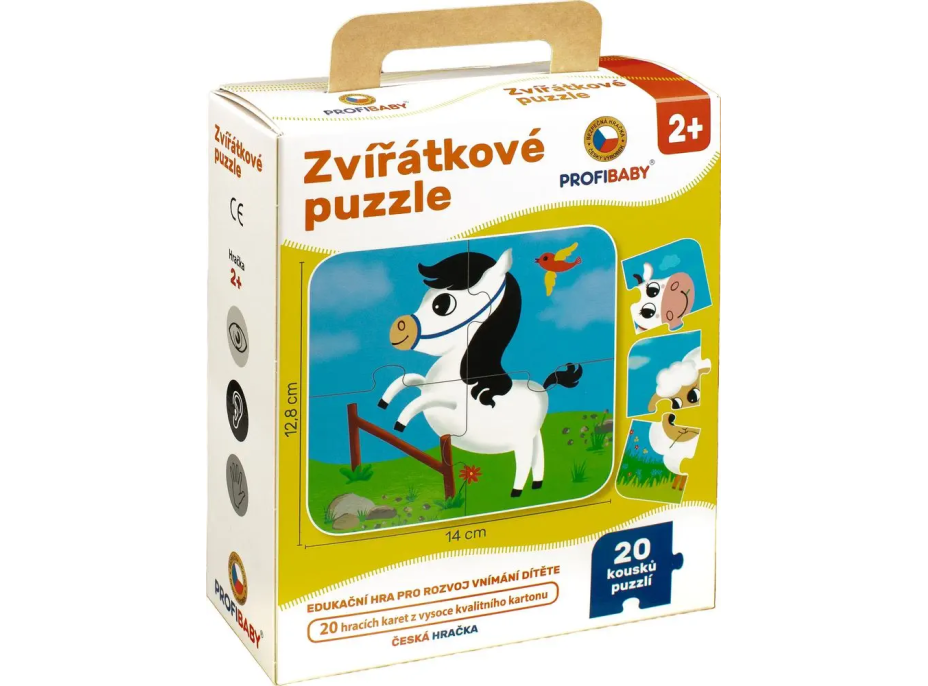 PROFIBABY Zvieratkové puzzle 5x4 dieliky