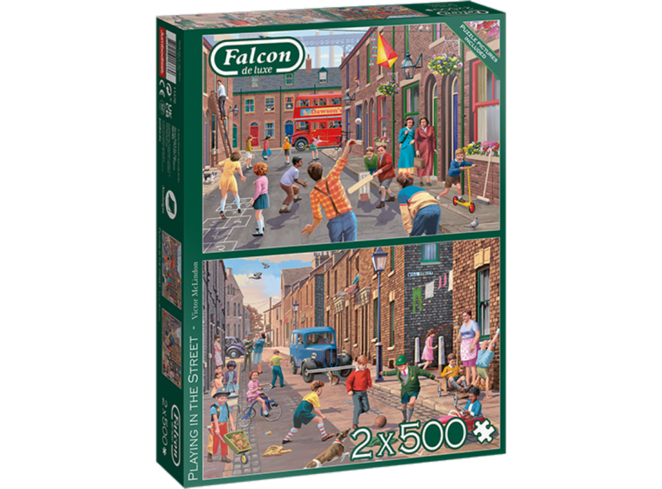 FALCON Puzzle Pouličné hry 2x500 dielikov