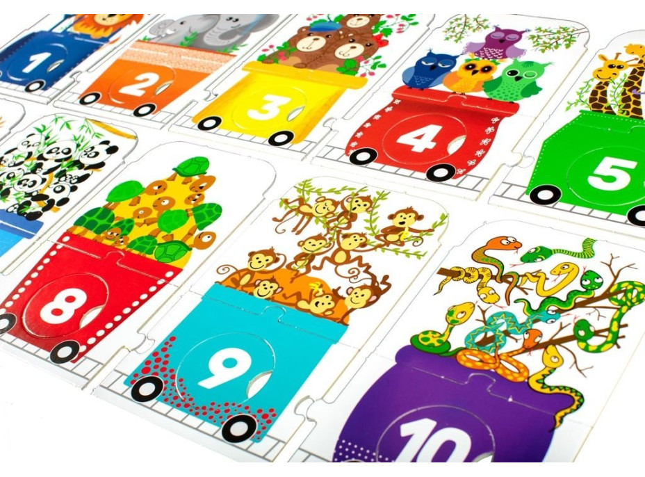 PROFIBABY Puzzle ZOO Expres - počítaj so mnou 30 dielikov