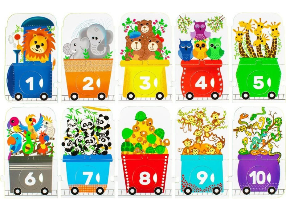 PROFIBABY Puzzle ZOO Expres - počítaj so mnou 30 dielikov