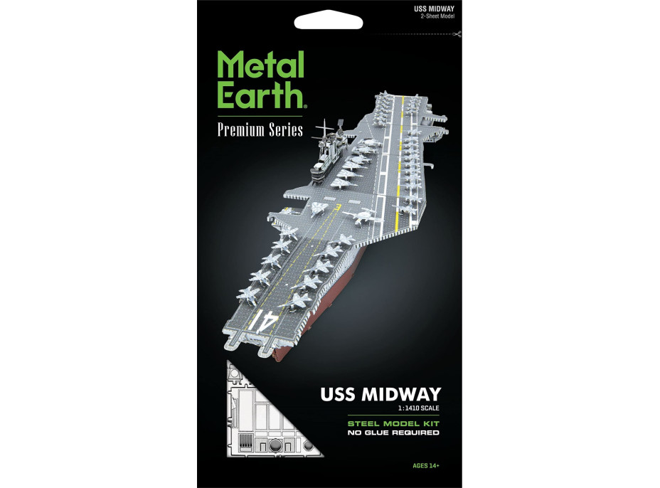 METAL EARTH 3D puzzle Premium Series: Lietadlová loď USS Midway