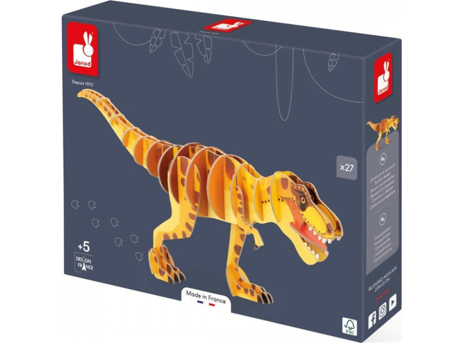 JANOD 3D puzzle T-Rex 27 dielikov