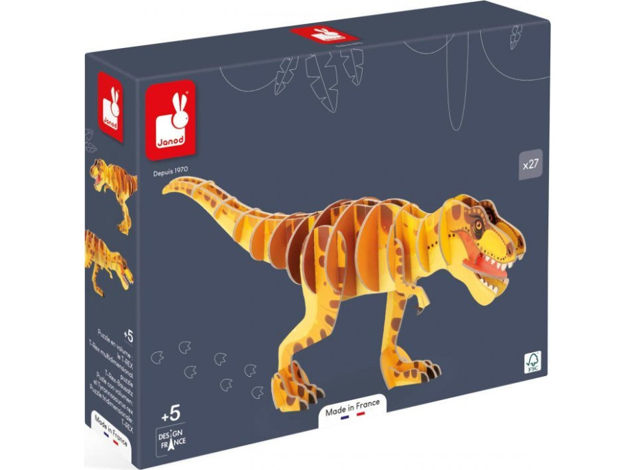 JANOD 3D puzzle T-Rex 27 dielikov