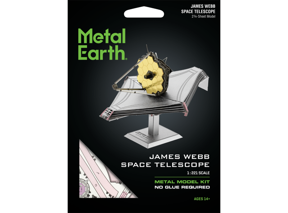 METAL EARTH 3D puzzle Teleskop Jamesa Webba