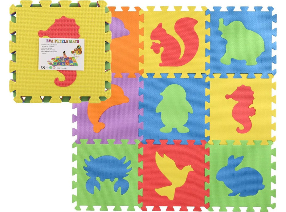 TEDDIES Penové puzzle Zvieratká (27x27)