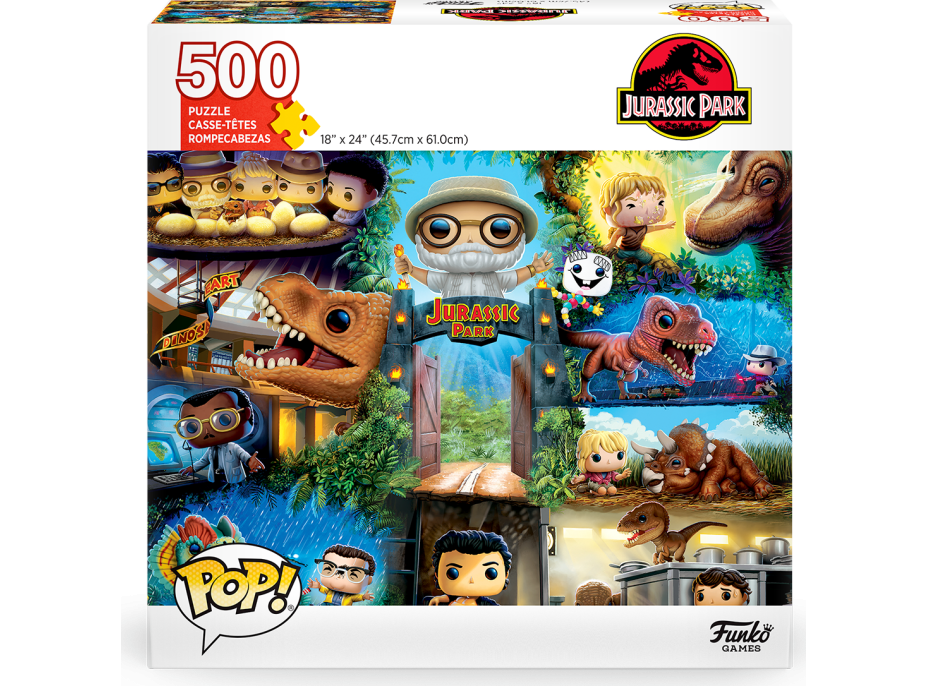 FUNKO GAMES Puzzle POP! Jurský park 500 dielikov