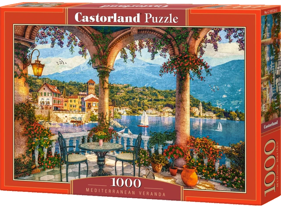 CASTORLAND Puzzle Veranda v Stredomorí 1000 dielikov