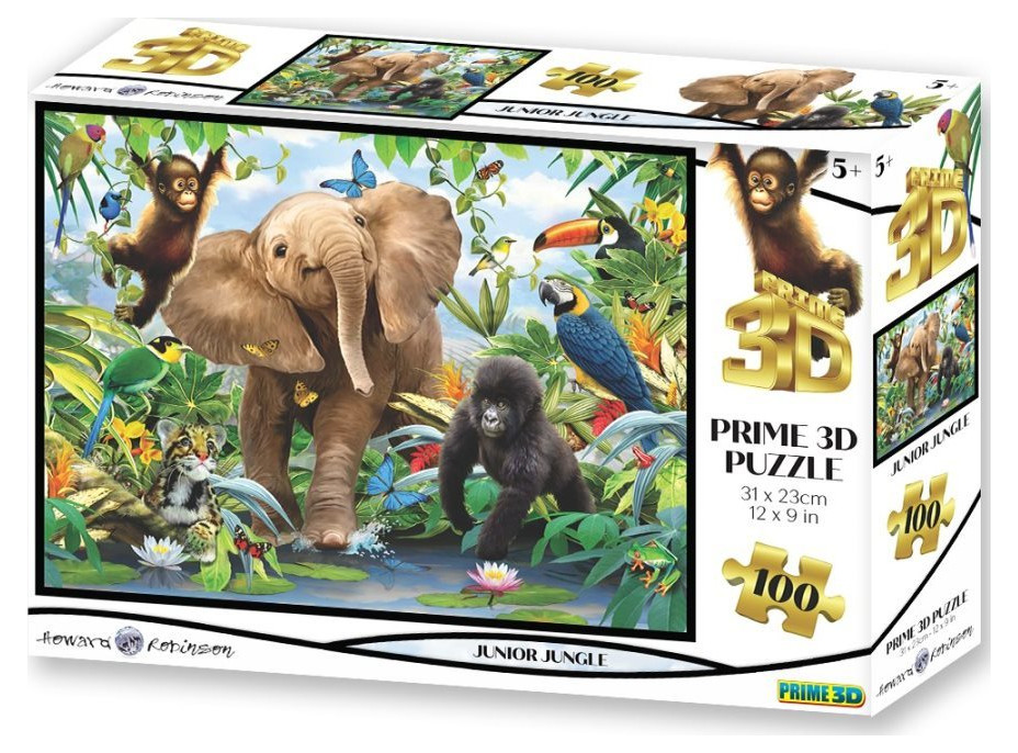 PRIME 3D Puzzle Džungľa 3D 100 dielikov