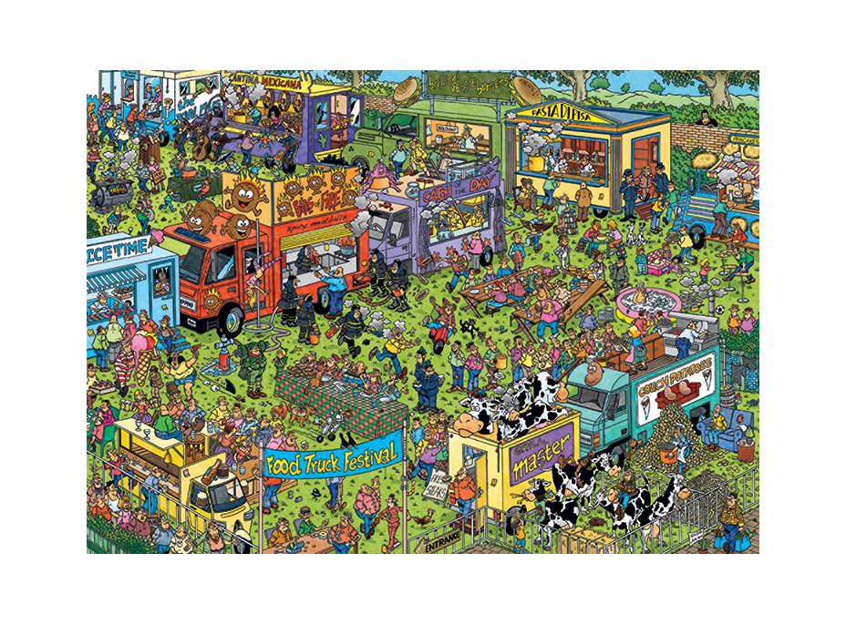 JUMBO Puzzle JvH Food Truck Festival 1500 dielikov