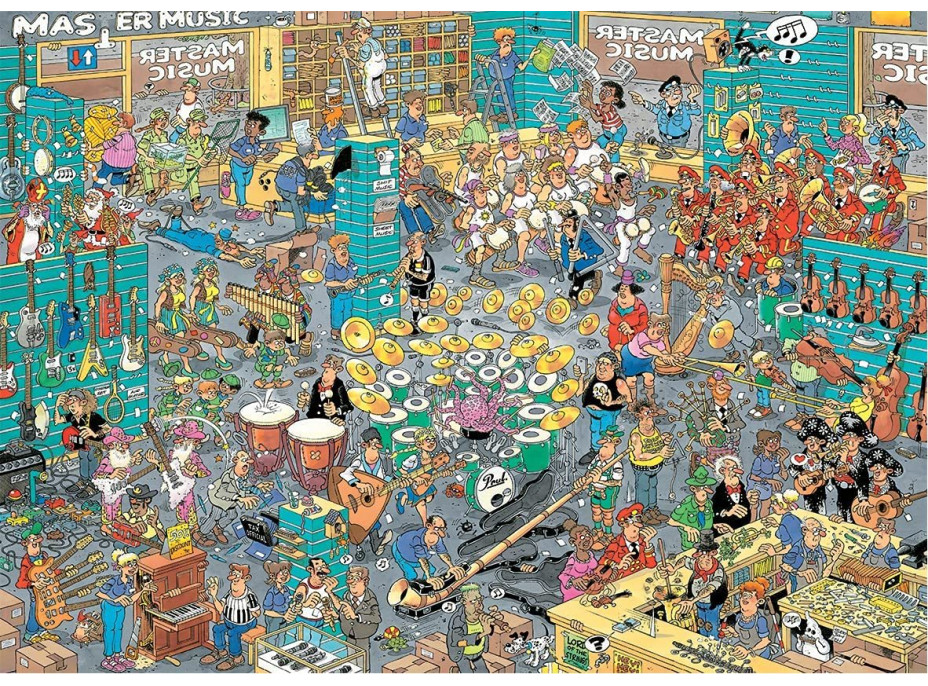 JUMBO Puzzle JvH Obchod s hudobninami & Prázdninová nervozita 2x1000 dielikov