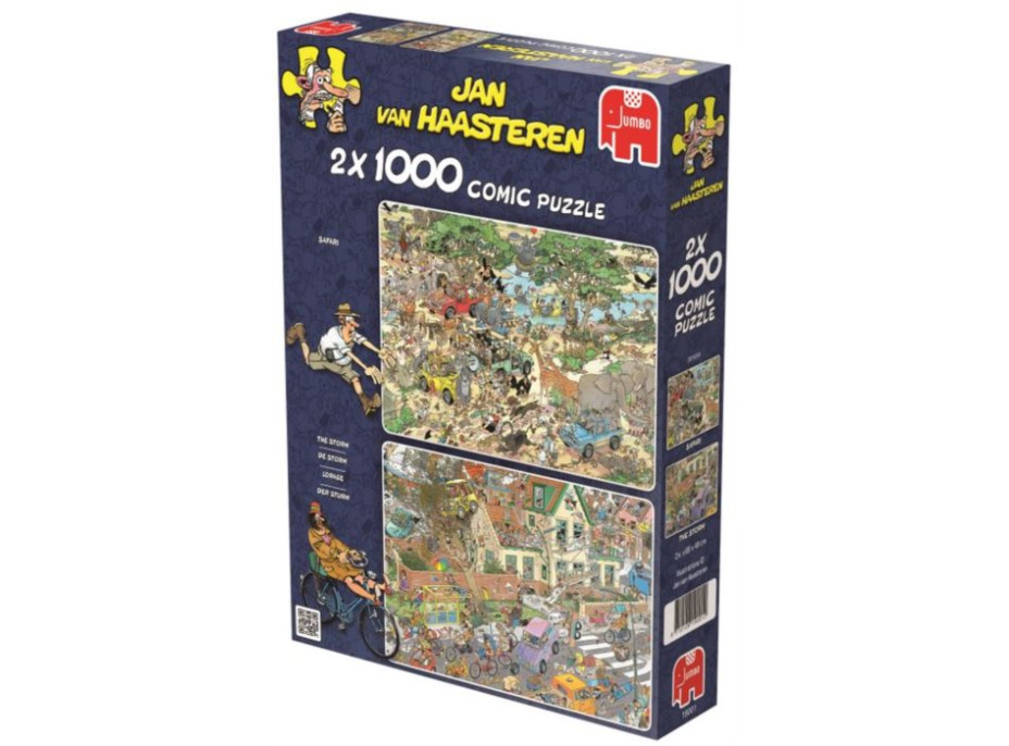 JUMBO Puzzle JvH Safari a Búrka 2x1000 dielikov