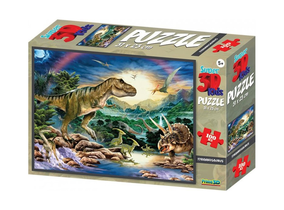 PRIME 3D Puzzle Tyrannosaurus 3D 100 dielikov