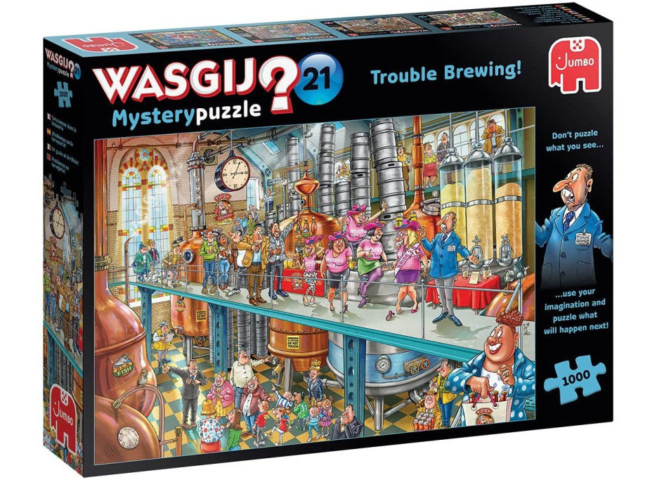 JUMBO Puzzle WASGIJ Mystery 21: Problémy sa blíži! 1000 dielikov