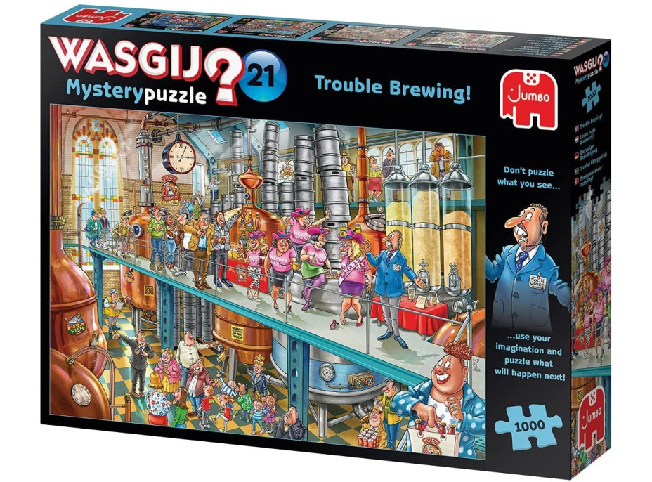 JUMBO Puzzle WASGIJ Mystery 21: Problémy sa blíži! 1000 dielikov