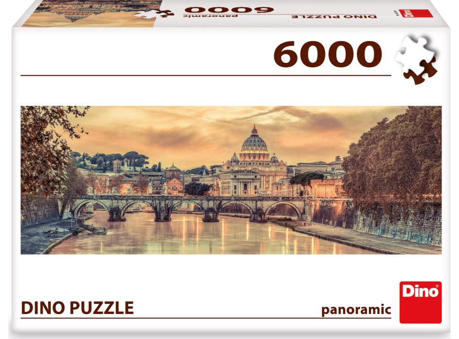 DINO Panoramatické puzzle Rím 6000 dielikov