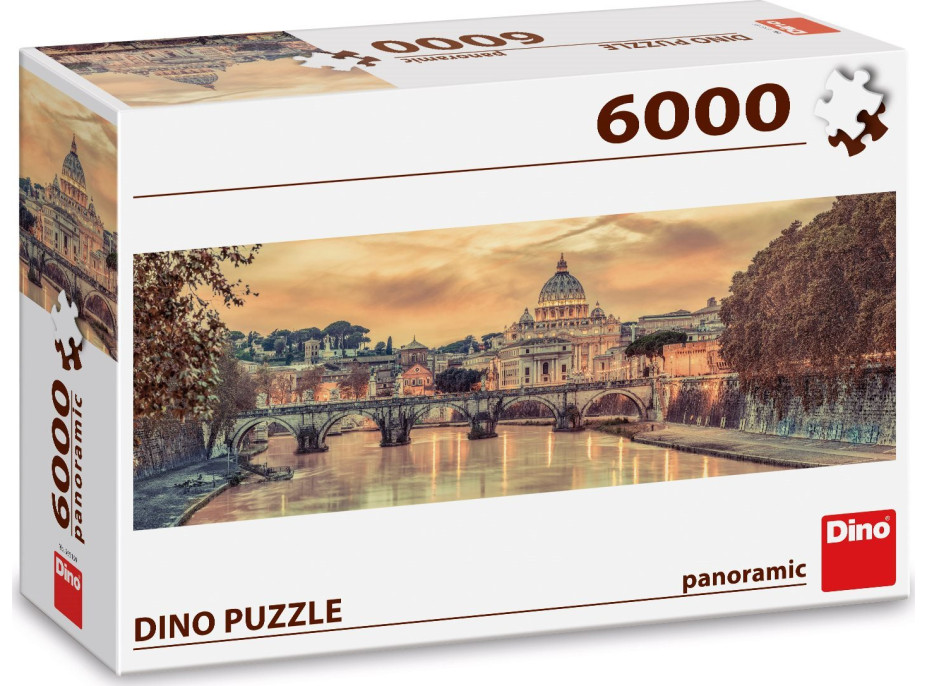 DINO Panoramatické puzzle Rím 6000 dielikov